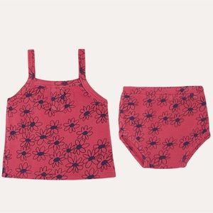 The Campamento Pink Daisies Bloomer and Top Set